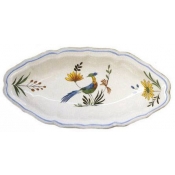 Gien Oiseaux De Paradis Pickle Dish - 9"