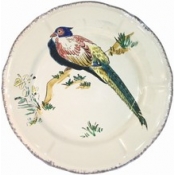 Gien Grands Oiseaux Dessert Plate - Pheasant(Faisan Amherst)