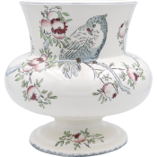 Gien Grands Oiseaux Vase Faenza Large