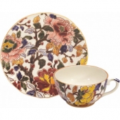Gien Pivoines Tea Cup + Saucer