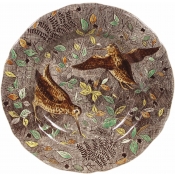 Gien Rambouillet Rim Soup - Woodcock