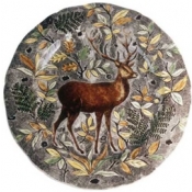 Gien Rambouillet Round Flat Dish Stag