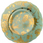 Philippe Deshoulieres Jardin Secret Turquoise & Gold Accent Plate - 8.75"