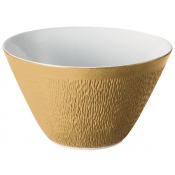 Raynaud Mineral Irise - Yellow Gold Salad Bowl - Cone Shape