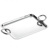 Christofle Vertigo Rectangular Tray with Handles