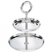 Christofle Vertigo 2 Tier Pastry Stand