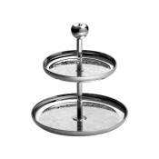 Christofle Jardin D'Eden Pastry Stand - 2 Tier