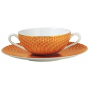 Raynaud Tresor Cream Soup Cup - Orange