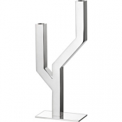 Christofle Arboresence Stainless Steel 2 Arm Candleabra