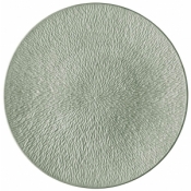 Raynaud Mineral Irise Celadon Buffet Plate Completely Engraved - 12.6"