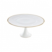Raynaud Italian Renaissance Filet Gold Filet Petit Four Stand - 9.4"