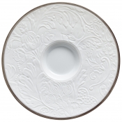 Raynaud Italian Renaissance Filet Platinum Expresso /  Moka Saucer