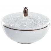 Raynaud Italian Renaissance Filet Platinum Sugar Bowl