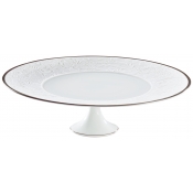 Raynaud Italian Renaissance Filet Platinum Petit Four Stand - 10.6"