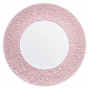 Raynaud Italian Renaissance Irise Nacre Dinner Plate w/ Engraved Rim - 10.6"