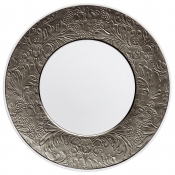 Raynaud Italian Renaissance Platinum Dinner Plate w/ Engraved Rim - 10.6"