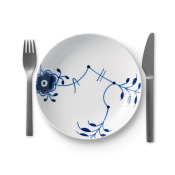 Royal Copenhagen Blue Fluted Mega Shallow Bowl - 7.75"