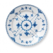 Royal Copenhagen Blue Fluted Half Lace Bread Plate - 7.5"