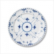 Royal Copenhagen Blue Fluted Full Lace Bread Plate - 6.7"