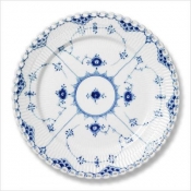 Royal Copenhagen Blue Fluted Full Lace Dinner Plate - 10.5"