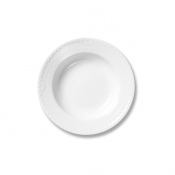 Royal Copenhagen White Half Lace Rim Soup -8.25"