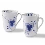 Royal Copenhagen Blue Fluted Mega 2 Pack Mug- 11 oz.