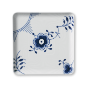 Royal Copenhagen Blue Fluted Mega Large Square Plate - 7.87"