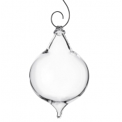 Simon Pearce Finial Clear Ornament