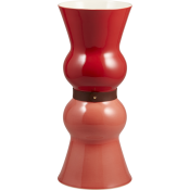 Gien  Siam Ruby / Coral Vase - 17.5"