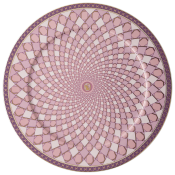 Rosenthal x Swarovski Signum Rose Pink Service Plate - 13"