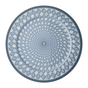 Rosenthal x Swarovski Signum Azure Blue Service Plate - 13"