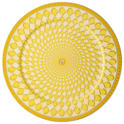 Rosenthal x Swarovski Signum Jonquil Yellow Service Plate - 13"