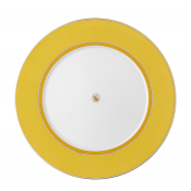 Rosenthal x Swarovski Signum Jonquil Yellow Dinner Plate - 11.5"