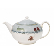 Wedgwood Kit Kemp Sailors Farewell Teapot - 37.2 oz