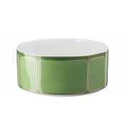 Rosenthal x Swarovski Signum Fern Green Open Vegetable Bowl - 10"