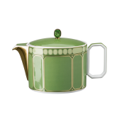 Rosenthal x Swarovski Signum Fern Green Teapot / Large - 45 oz.
