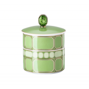 Rosenthal x Swarovski Signum Fern Green 3 Piece Covered Box