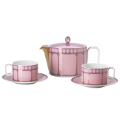 Rosenthal x Swarovski Signum Rose Pink Tea Set - 5 Piece