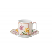 Rosenthal x Swarovski Idyllia After Dinner Cup + Saucer - Marshmallow