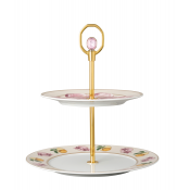 Rosenthal x Swarovski Idyllia Two Tier Etegere - Marshmallow