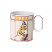 Rosenthal x Swarovski Idyllia Mug / Finch Pink - 13 oz.