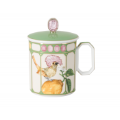 Rosenthal x Swarovski Idyllia Mug w/ Lid / Flycatcher Green - 13 oz.