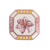 Rosenthal x Swarovski Idyllia Dish / Pink Lily - 4.5"