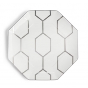 Wedgwood Gio Platinum Octagonal Accent Plate - 9.1