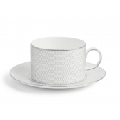 Wedgwood Gio Platinum Teacup & Saucer