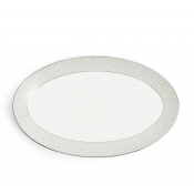 Wedgwood Gio Platinum Oval Dish - 10.2"