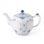 Royal Copenhagen Blue Fluted Half Lace Teapot - 24 oz.