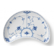 Royal Copenhagen Blue Fluted Half Lace Half Moon Dish - 8.7"