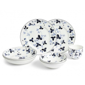 Wedgwood Wild Strawberry Inky Blue Dinnerware 8 Piece Set