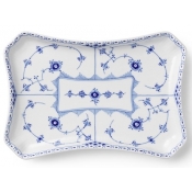 Royal Copenhagen Blue Fluted Half Lace Dish - 9.6"